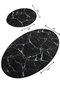 Mijölnir Juego de Alfombras de Baño Marble Djt Multicolor